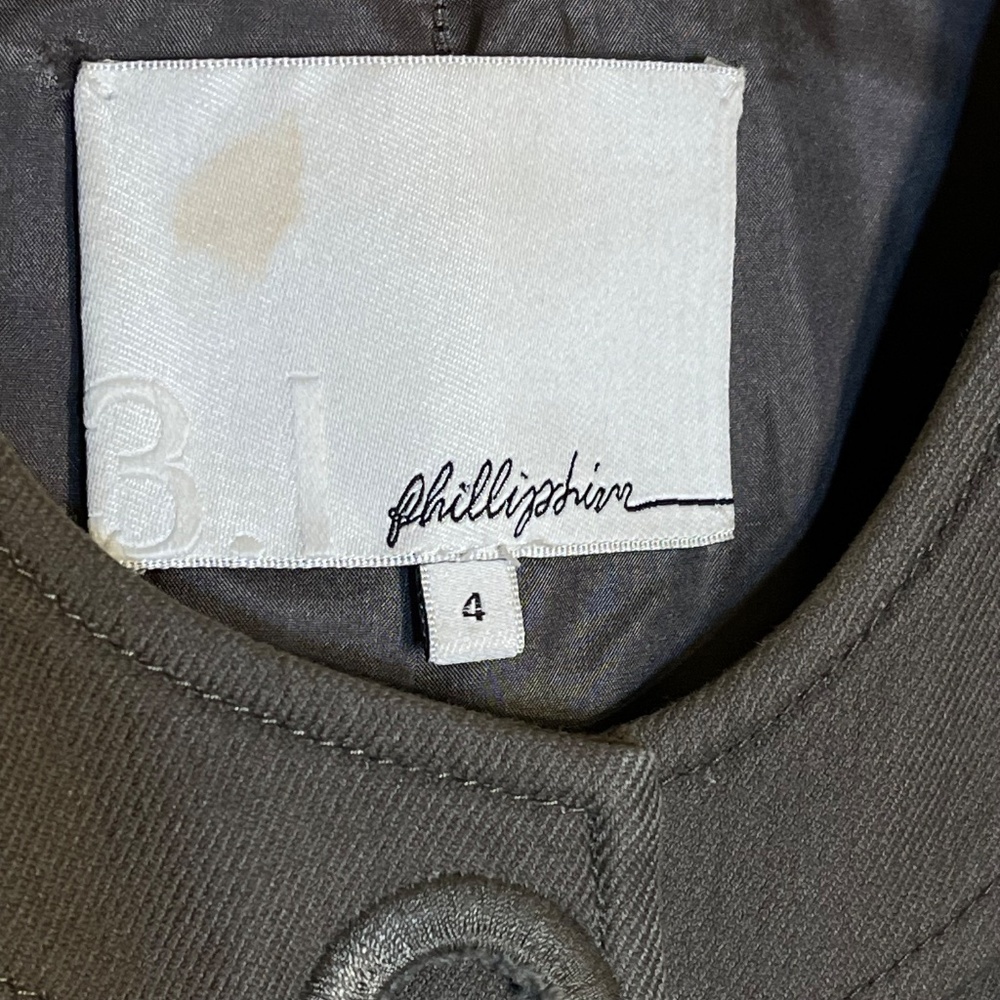 Philipp Plein Women’s Dark Gray Military-Style Jacket - Picture 7 of 10